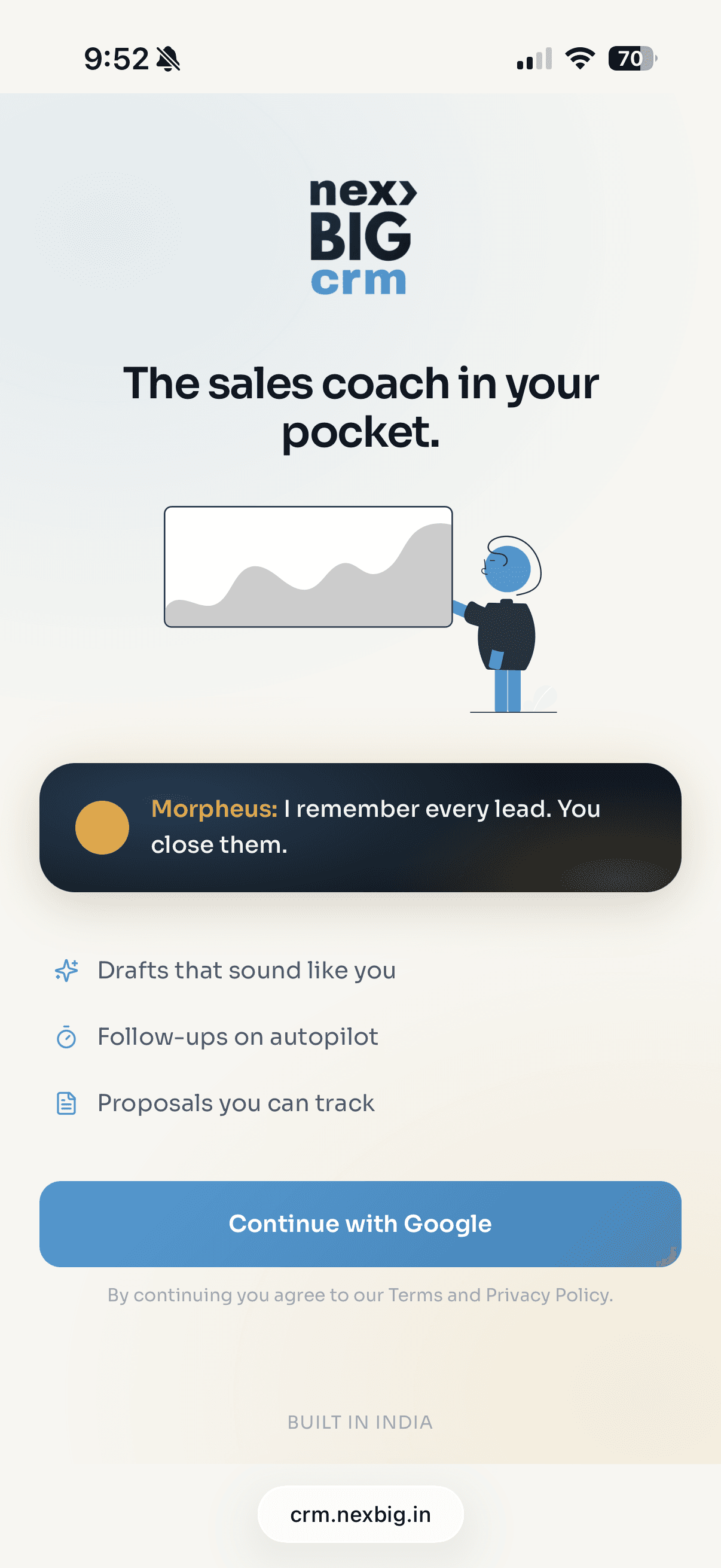 Nexbig CRM app screenshot 1